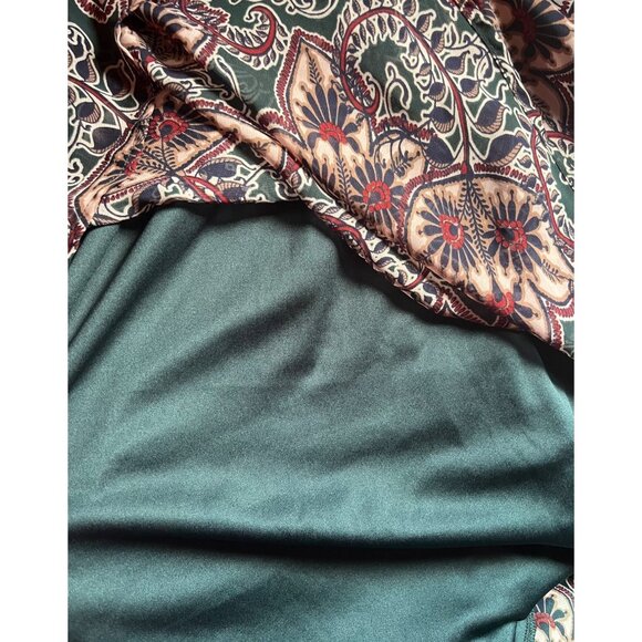 LUSH WOMEN DRESS SLEVEELESS SIZE XS GREEN MULTICOLOR - Picture 15 of 16